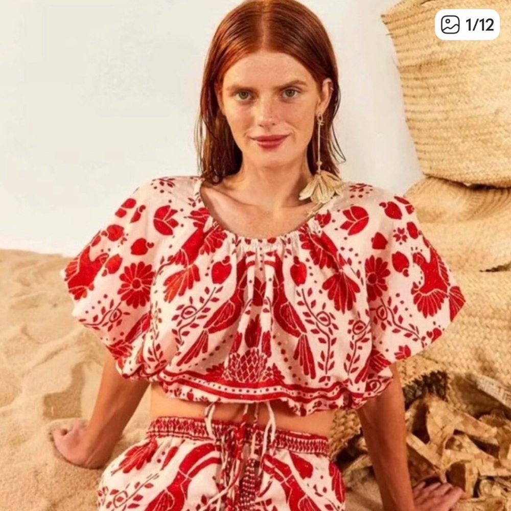 NWT Farm Rio Jungle Flow Top - S